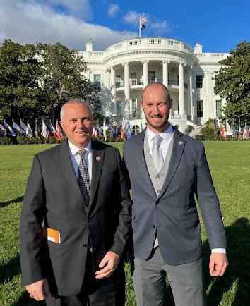 IBEW MEMBERS AT WHITE HOUSE FOR BILL SIGNING