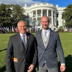IBEW MEMBERS AT WHITE HOUSE FOR BILL SIGNING