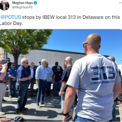Celebrating Labor Day with IBEW Members