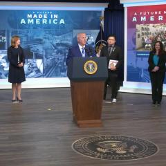 IBEW Members Highlighted at White House Rollout